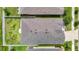 Birds eye view of the roof and fenced yard, with plenty of space at 34163 Radley Way, Wesley Chapel, FL 33545