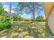 Expansive backyard featuring mature trees and lush greenery, ideal for outdoor activities and relaxation at 358 Suwanee Ave, Sarasota, FL 34243