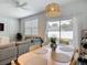 Dining area features a sliding door to the patio at 4338 Banjo Lake Rd, Land O Lakes, FL 34639