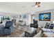 Bright and airy living room with hardwood floors and an open layout at 7305 Jasmine Blvd, Port Richey, FL 34668