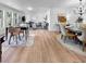Open living space featuring a dining table and view of living room at 9903 Saddle Rd, Tampa, FL 33626