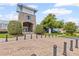 Community clubhouse featuring stone facade and welcoming entrance at 12004 Legacy Bright St, Riverview, FL 33578