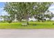 A peaceful community park offers shade under a large tree with inviting benches at 12004 Legacy Bright St, Riverview, FL 33578