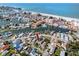 Aerial image of the property showcases its proximity to the marina and waterfront, highlighting a coastal lifestyle at 13148 3Rd E St, Madeira Beach, FL 33708