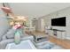 Cozy living space with a large sofa and stylish decor at 14130 Rosemary Ln # 3202, Largo, FL 33774