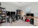 Office with two desk spaces, carpet, and overhead lighting at 26972 Evergreen Chase Dr, Wesley Chapel, FL 33544