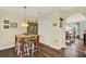 Eat-in kitchen with barstool seating, and bright interior at 2806 Fairway View Dr, Valrico, FL 33596