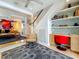 Stylish living room with hardwood floors, a desk space, and an open concept design for modern living at 301 23Rd Ne Ave, St Petersburg, FL 33704