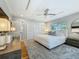 Bright, spacious main bedroom with hardwood floors, neutral walls, and a ceiling fan at 301 23Rd Ne Ave, St Petersburg, FL 33704