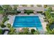The community lap pool is perfect for getting in your daily exercise or relaxing and soaking up the sun poolside at 33075 Kateland Dr, Wesley Chapel, FL 33545