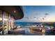 Rooftop terrace with outdoor seating offers stunning ocean and city views at 400 Central Ave # 808, St Petersburg, FL 33701