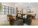 Comfortable living room showcasing coffered ceilings and neutral décor at 4214 Harbor House Dr, Tampa, FL 33615