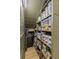 Well-organized pantry with ample storage space and custom shelving at 4214 Harbor House Dr, Tampa, FL 33615
