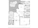 Detailed floor plan showcasing the layout including the primary bedroom, swimming pool, kitchen, living room, and garage at 4959 Felecity Way, Palm Harbor, FL 34685