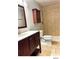 Full bathroom featuring tub with shower, and dark-wood vanity and cabinets at 5203 Oak Charter Ct # 5203, Temple Terrace, FL 33617