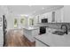 Modern kitchen featuring quartz countertops, stainless steel appliances, and white cabinetry at 5701 N 20Th St, Tampa, FL 33610