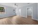 Spacious bedroom with natural light, neutral walls, and access to en suite bathroom and walk in closet at 5703 N 20Th St, Tampa, FL 33610