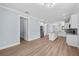 Bright kitchen with stainless steel appliances and a center island with gray countertops at 5703 N 20Th St, Tampa, FL 33610
