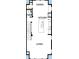 Floorplan showcasing the Living, Dining, Kitchen, and Powder Room on the second floor at 6605 N Nebraska Ave # 11, Tampa, FL 33604