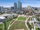 Stunning aerial view of downtown showcasing the city skyline, green spaces, and surrounding buildings at 777 N Ashley Dr # 2510, Tampa, FL 33602