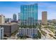 Modern high-rise condo with glass windows, and city views on a bright and sunny day at 777 N Ashley Dr # 2510, Tampa, FL 33602