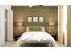 Warm and inviting bedroom with soft lighting, comfortable bed, and stylish decor at 9437 Raised Tulip Ln, Land O Lakes, FL 34637
