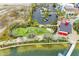 Aerial view of park and parking showing recreation areas and the convenience of parking at 1857 N San Mateo Dr, North Port, FL 34288