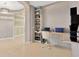 Bright office area with built in desk and shelving at 11423 Brighton Knoll Loop, Riverview, FL 33579