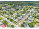 This is an aerial view of the neighborhood's mature trees, quiet streets and established homes at 1213 W Camellia Dr, Brandon, FL 33510