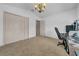 Bonus room features large closets, neutral paint, and recessed lighting at 12510 Loquat Way, Tampa, FL 33626