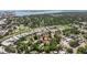 Overhead shot of a charming home situated in a leafy neighborhood with amenities close by at 201 Westwood N Ter, St Petersburg, FL 33710
