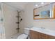 Bathroom with new vanity, modern sink, and shower-tub combination at 201 Westwood N Ter, St Petersburg, FL 33710