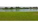 A green backyard that overlooks the lake, offering a serene view and a peaceful outdoor setting at 2021 Elk Spring Dr, Brandon, FL 33511