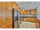 Spacious kitchen offering ample cabinet space and stainless steel appliances at 2021 Elk Spring Dr, Brandon, FL 33511