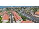 This aerial view highlights condos on the water with easy access to boating and scenic views at 2363 Hanover Dr, Dunedin, FL 34698