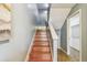 A stairway leading up to the next level, providing easy access to different areas of the home at 2363 Hanover Dr, Dunedin, FL 34698