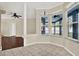 Bright breakfast nook with large windows providing lots of natural light, tile flooring at 23917 Pow Wow Dr, Lutz, FL 33559