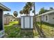 Backyard featuring a metal shed at 2501 18Th S Ave, St Petersburg, FL 33712