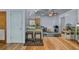 Open floor plan with seating at the kitchen island at 2501 18Th S Ave, St Petersburg, FL 33712