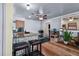 Open floor plan with seating at the kitchen island at 2501 18Th S Ave, St Petersburg, FL 33712
