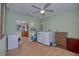 View of the laundry room that features modern washer and dryer and plenty of open space at 2715 Bel Aire Cir, Tampa, FL 33614