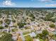 A sunny aerial shot of the neighborhood, showcasing the charming streets and lush greenery at 2861 Pinellas Point S Dr, St Petersburg, FL 33712
