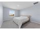 A well-lit main bedroom features plush carpeting and a large window at 308 Mangrove Shade Cir, Apollo Beach, FL 33572