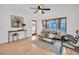 Stylish living room with lots of natural light, wood floors, and comfortable seating at 410 N Corona Ave, Clearwater, FL 33765