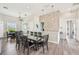 Modern clubhouse dining area with community kitchen and seating at 4151 Little Gap Loop, Ellenton, FL 34222