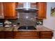 Gorgeous kitchen countertop with elegant granite and custom wood cabinetry at 4403 W Minnehaha St, Tampa, FL 33614
