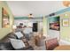 Open living area flows into kitchen and dining area with comfortable seating at 4510 Gulf Blvd # 604, St Pete Beach, FL 33706