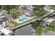 Beautiful backyard pool and patio, with access to the waterfront canal at 648 Geneva Pl, Tampa, FL 33606