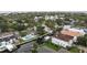 Scenic aerial showcases waterfront homes nestled along the canal at 648 Geneva Pl, Tampa, FL 33606