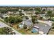 Overhead shot of the house showing the pool and neighborhood at 6509 W Longboat Blvd, Tampa, FL 33615